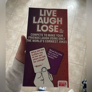 “Live Laugh Lose” party card game